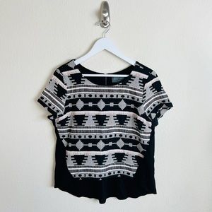 Anthropologie Ellery Woven Tribal Short Sleeve